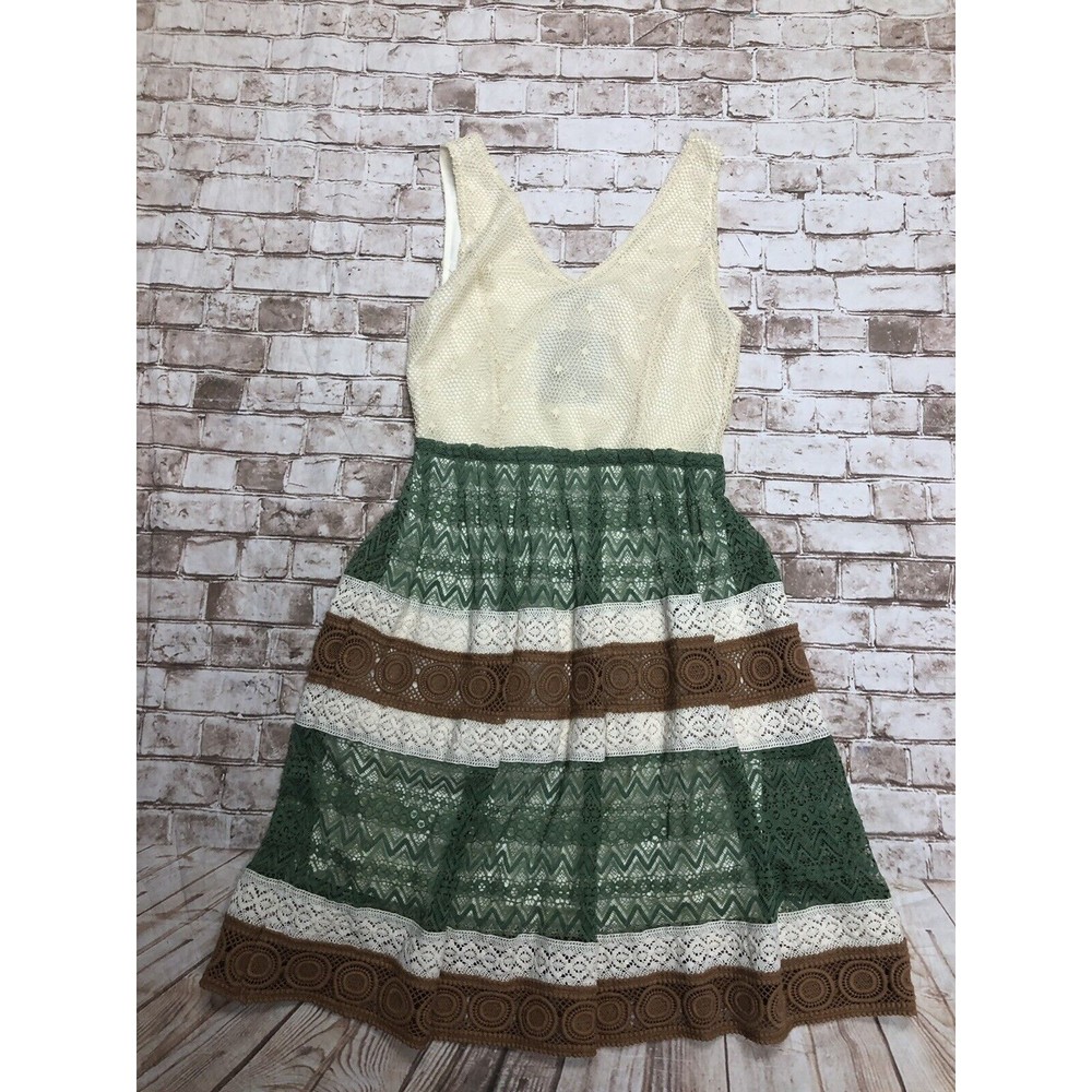 NWT Anthopologie RYU Women's‎ Lace Crochet Trim Sleeveless Feminine Dress Size S - Picture 4 of 9
